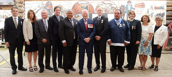 Recipients named to the Governor General's new Polar Medal were honoured in Whitehorse July 8. (PHOTO COURTESY OF THE GOVERNOR GENERAL OF CANADA)