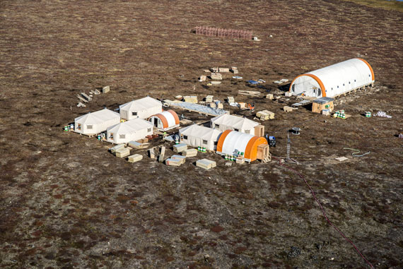 Agnico Eagle's exploration camp at Amaruq in August of 2014. (FILE PHOTO)