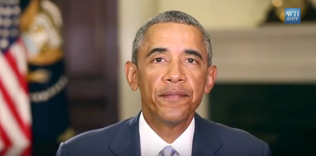 U.S. President Barack Obama was to have arrived in Anchorage, Alaska late in the afternoon of Aug. 31 to start a three-day visit that will be dominated by his administration's climate change agenda. (WHITE HOUSE SCREEN GRAB)