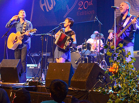 As part of a cross-country tour this past summer, Iqaluit band The Jerry Cans stopped in Kuujjuaq last August to play its annual Aqpik Jam. (PHOTO BY ISABELLE DUBOIS)