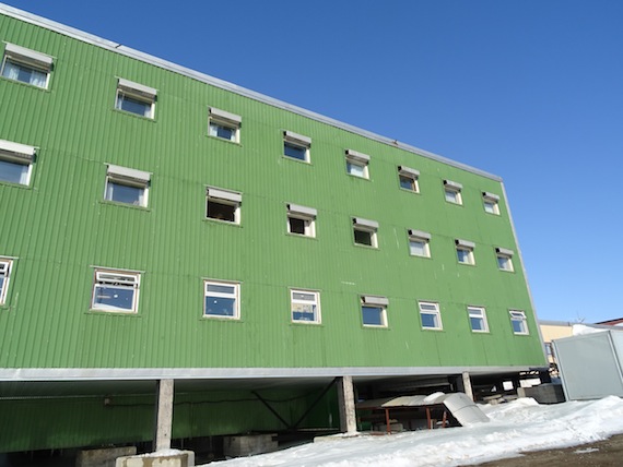 An April 2015 forced Nunavut Arctic College to relocate students accommodations and program space from its Ukkivik residence. The college now says the residence won't re-open anytime soon. (FILE PHOTO)