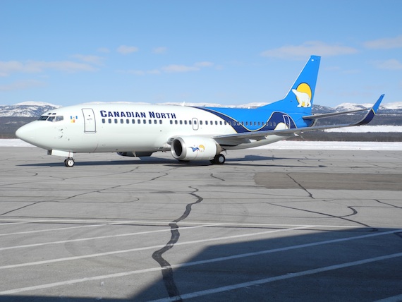 Government of Nunavut officials brought their concerns about a codeshare agreement between Nunavut's major airlines to meetings with the Competition Bureau in Iqaluit Oct. 6. The federal law enforcement agency is reviewing the codeshare arrangement. (FILE PHOTO)