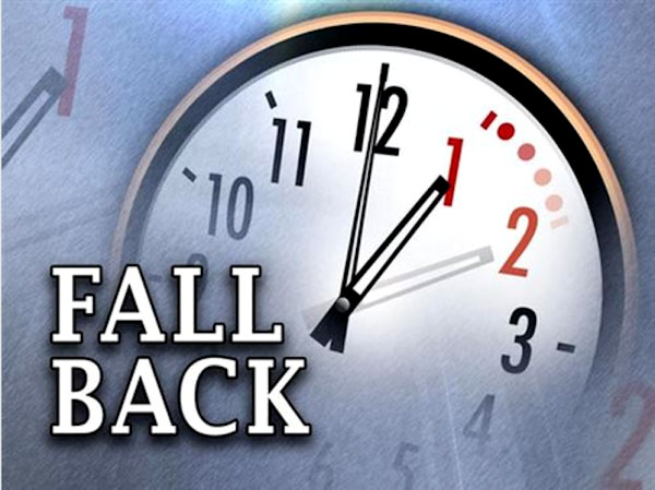 Turn your clocks and watches back one hour tonight and enjoy an extra hour of sleep. 