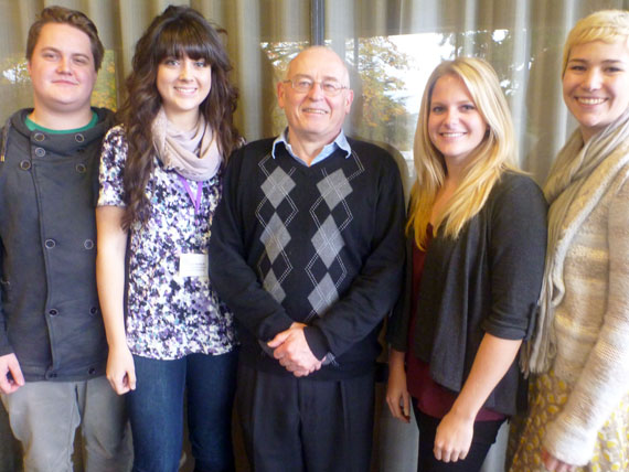 Terry Fenge is pictured here, centre, at the Canadian Studies Centre at the University of Washington in 2010, where he led a roundtable discussion on the Arctic Council. He’s pictured with Arctic Initiatives interns Adam Akerblom, Sophie Hubbell, Zoe Cosford and Charlotte Dubiel. (PHOTO COURTESY OF U OF WASHINGTON)