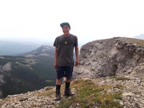 Ian Kavanna of Cambridge Bay was singled out for being a quick learner and for helping others during their Outward Bound trek through the Rockies this past summer. (OUTWARD BOUND PHOTO)