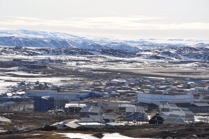 A 20-year-old man was struck by a taxi along Queen Elizabeth Rd. in Iqaluit early Jan. 1. Police do no suspect foul play. (PHOTO BY SARAH ROGERS)
