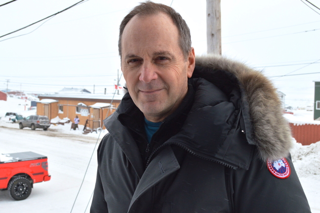 Winnipeg Art Gallery CEO and director Stephen Borys in Iqaluit putting the finishing touches on a deal that will transfer about 8,000 historic artifacts from their current storage place in Yellowknife to the WAG. (PHOTO BY STEVE DUCHARME)