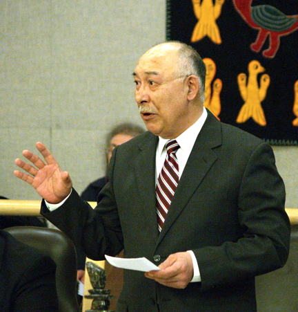 James Arvaluk, in the Nunavut legislature, before he resigned as Tununiq MLA. (FILE PHOTO)