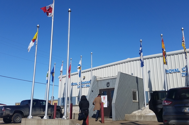 Iqaluit voters start trickling into the cadet hall May 9 as polls are now open. Nunavummiut can cast their ballots today on whether they think their municipality should have the power to sell land. Right now, only governments and land claims organizations can own land. A yes vote in your community would allow municipalities the option to sell the land they own to individuals and businesses. Polls in each community are open from 9 a.m. to 7 p.m. (PHOTO BY THOMAS ROHNER)