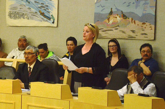 Iqaluit-Niaqunnguu MLA Pat Angnakak earned support from all regular MLAs June 7 to create an independent public service commission to look after Government of Nunavut staff. All eight cabinet ministers voted against the committee of the whole motion. (FILE PHOTO)