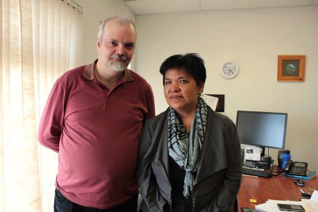 Doug Workman, vice-chair of the Coalition of Nunavut DEAs, and the organization's executive director, Nikki Eegeesiak, are encouraging community members to attend upcoming Education Act consultations in June and September to support the importance of a local voice in education affairs. (PHOTO BY LISA GREGOIRE)