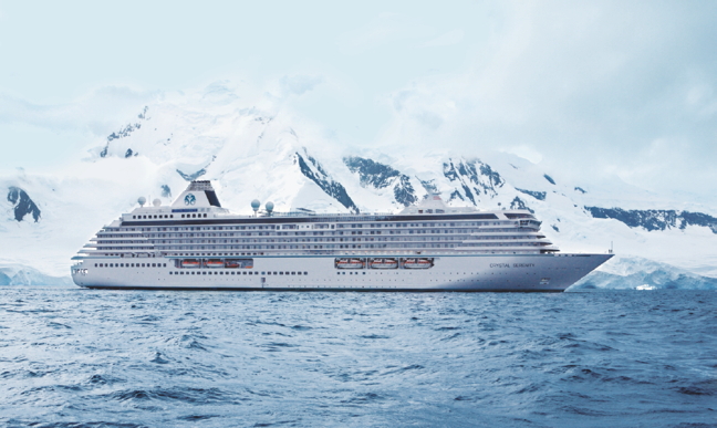 The MS Crystal Serenity will carry about 1,625 occupants including 900-960 paying clients, on a month-long cruise from Alaska, through the Northwest Passage to Greenland and its final destination in New York this summer, if the NIRB gives the ship's operators approval. (CRYSTAL CRUISES PHOTO)