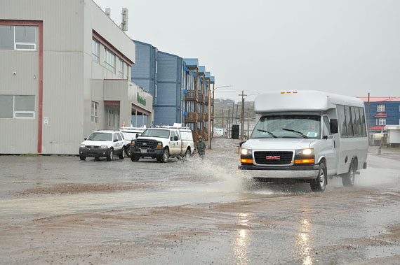 The amount of rain that fell on Nunavut’s capital July 21 — 46.3 mm — easily broke the previous record for rainfall on that date, Environment Canada meteorologist Brian Proctor said. (PHOTO BY THOMAS ROHNER)