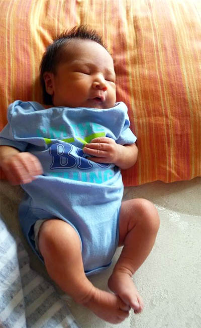 Baby Tom Colin Josie Unaluk pictured Aug. 23 at four days old. (PHOTO COURTESY OF C. NIQTAIRAALUK)