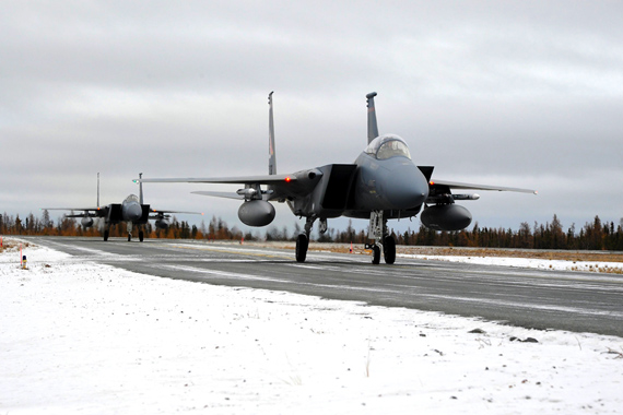 The United States and Canada are holding a joint Arctic military exercise from Oct. 17 to Oct. 21. U.S. F-15 Eagles from the 142nd fighter wing arrive Oct. 17 in Yellowknife for Exercise Vigilant Shield 2017, which involves aircraft, personnel and equipment from the Canadian Armed Forces and the U.S. Air National Guard. The NORAD exercise aims to deploy and conduct