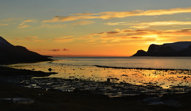 Fall sunset in Pangnirtung: Nunatsiaq News would like remind our readers that our offices in Iqaluit and Ottawa will be closed Mon., Oct. 10, for the Thanksgiving holiday. Our offices will open for normal working hours on Oct. 11. We would like to wish all our readers, contributors and advertisers a safe and enjoyable long weekend. May the beauty and bounty of the Arctic bring you joy and comfort. (PHOTO BY DAVID KILABUK)