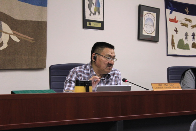 Iqaluit city councillor Joanasie Akumalik added homelessness to the agenda at a Jan. 10 council meeting to try to help people through the cold winter months when they have no place to go. (PHOTO BY LISA GREGOIRE)