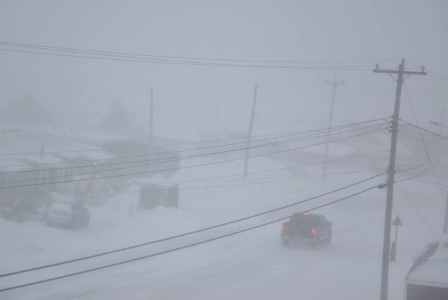 A different kind of blizzard: Back to back storms cripple Nunavut's capital in the spring of 2016 closing offices, schools and the courthouse multiple times. (PHOTO BY THOMAS ROHNER)