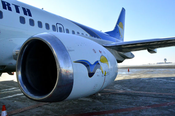 Here's Canadian North's latest 737-300 combi-jet, which began service Jan. 2 on the Iqaluit-Ottawa route. (FILE PHOTO)