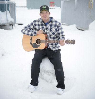 Corey Panika, 27, was the sole survivor in a accident near Whale Cove last weekend that killed his three uncles. (PHOTO BY NOEL KALUDJAK)