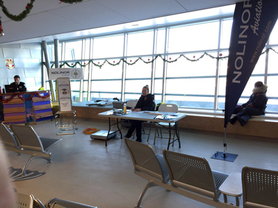 Nolinor Aviation said the flight crew was left to provide its own ramp, ground and counter services at the Kuujjuaq airport over the holidays, while chartering teachers with the Kativik School Board. (PHOTO COURTESY OF NOLINOR)