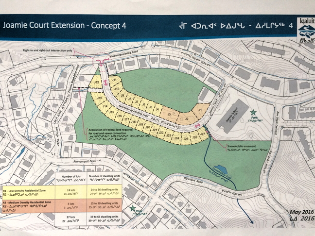 The final plan for the Joamie Court subdivision in Iqaluit. (CITY OF IQALUIT MAP)