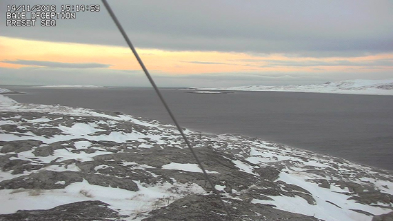 Here's a view over Deception Bay in November 2016, taken by one of the ice monitoring project's five cameras set up in the area. (PHOTO COURTESY OF KRG) 
