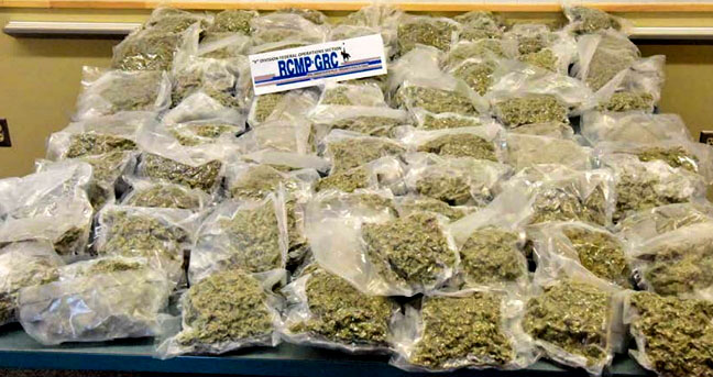 Here's a 40-pound pile of marijuana that police seized from an Iqaluit man this past February. After cannabis is legalized in Canada, likely by July 2018, it will still be against the law for you to possess this much weed, and it will be against the law for you to sell weed without a licence. But you will be allowed to buy up to 30 grams of legal cannabis from a licenced retailer or distributor. Online mail orders will be legal too. (FILE PHOTO)