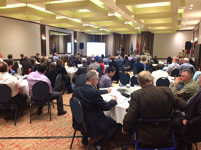 World Wildlife Fund Canada released its nautical wildlife maps of Hudson Strait at a meeting of the Canadian Marine Advisory Council in Montreal, above, May 25. (PHOTO BY ANDREW DUMBRILLE)