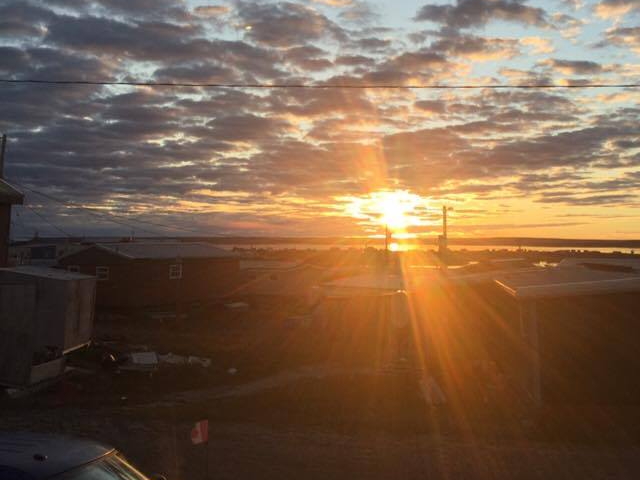 Catching a glimpse of the sunrise in Rankin Inlet is getting more and more challenging as spring progresses to the summer solstice on June 21, North America's longest day of the year. This glorious Rankin Inlet sunrise, captured on May 23, took place about 4 a.m. (PHOTO BY GEORGINA TAIPANA)