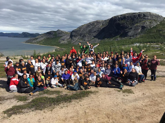 National Inuit Youth Council delegates are in Nain, Nunatsiavut this week for the 2017 NIYC summit, a gathering of youth leaders from each of the four regions of the Inuit Nunangat. Read more about the event and the organization's direction under its new president, Ruth Kaviok, next week at NunatsiaqOnline.ca. (PHOTO COURTESY OF NIYC)