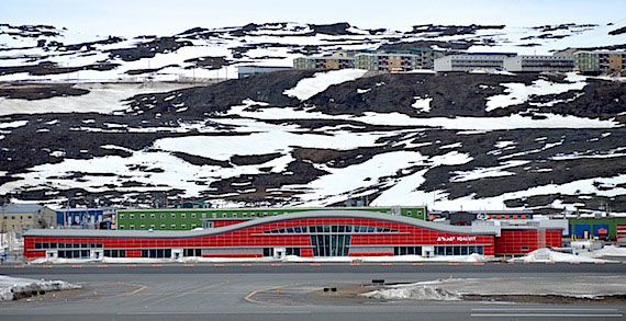 The Government of Nunavut has postponed the grand opening of Iqaluit's big now air terminal to Sept. 13. (FILE PHOTO)