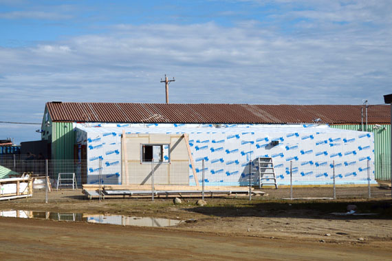 Renovation work continues at the GN liquor warehouse in Iqaluit, where a beer and wine store will open, likely this year some time. (PHOTO BY STEVE DUCHARME)
