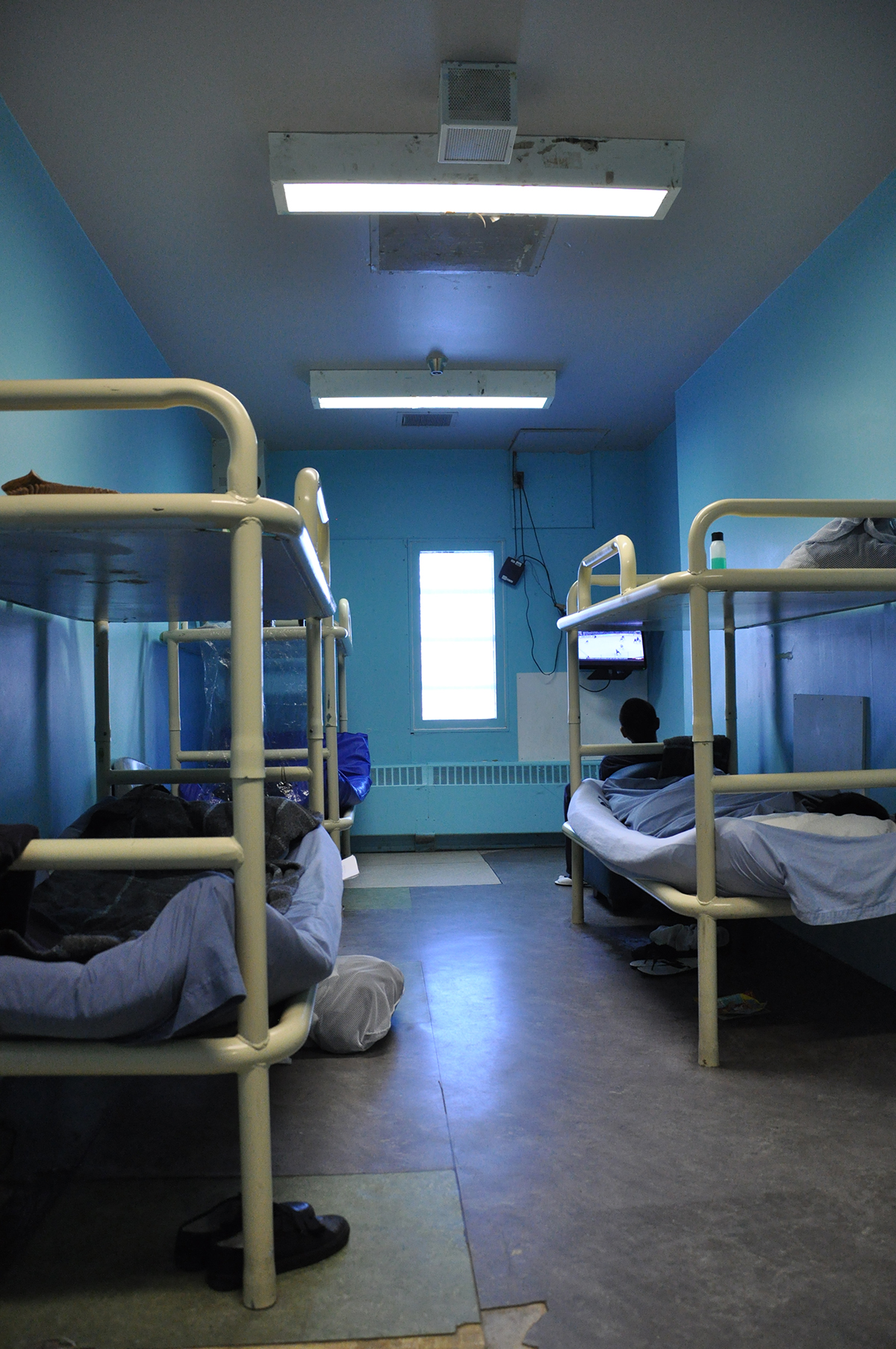 A cell at Baffin Correctional Centre, where four inmates allegedly caused