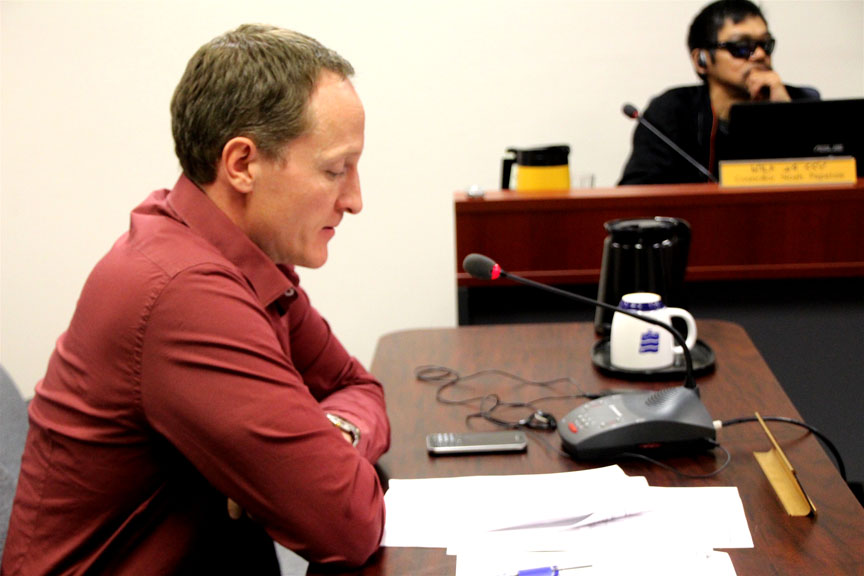 Matthew Hamp, Iqaluit’s director of engineering and public works, says the city has scaled back plans to pave Federal Rd. for financial reasons.
(PHOTO BY BETH BROWN)