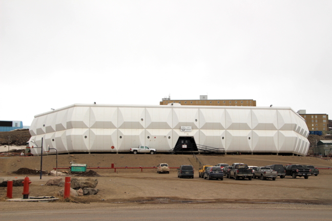 Nakasuk School, in Iqaluit, is one of several schools in Nunavut's capital served by overcrowded buses. (PHOTO BY BETH BROWN)