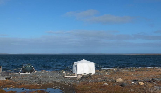 It may be cold and snowing where you are but in Nunavut's southernmost community of Sanikiluaq, on the Belcher islands, temperatures are still hovering well above 0 C and allowing residents there to enjoy the last few days of camping weather before the snow flies. (PHOTO BY SARAH MEEKO)