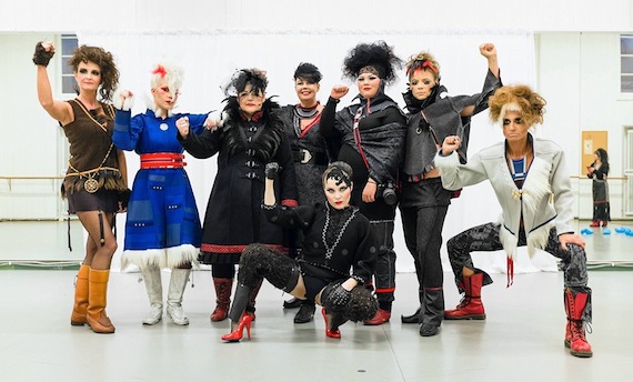 This photo from the Facebook page of Saami designer Anna-Stina Svakko (third from left) shows her more contemporary takes on traditional Saami clothing.