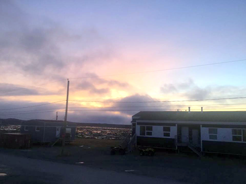 With November now underway, Nunavimmiut are watching the sun set earlier each day. Here, Sivanau Koneak enjoys the pink and purple sky over Aupaluk, Nunavik's smallest community, where, with the time change, the sun sets by 3:30 p.m. (PHOTO BY SIVANAU KONEAK)