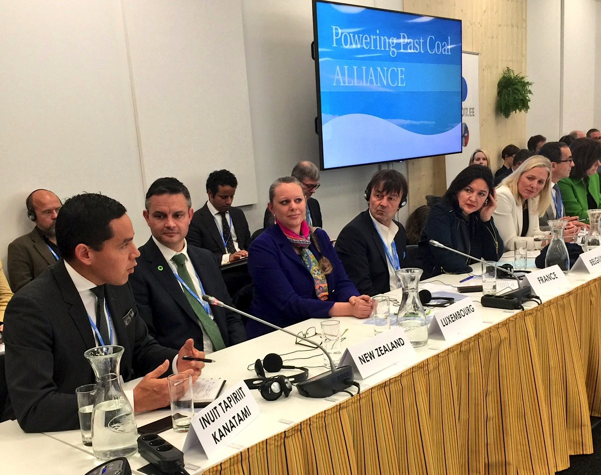 Inuit Tapiriit Kanatami President Natan Obed speaks Nov. 16 at the recent COP23 meeting in Bonn.