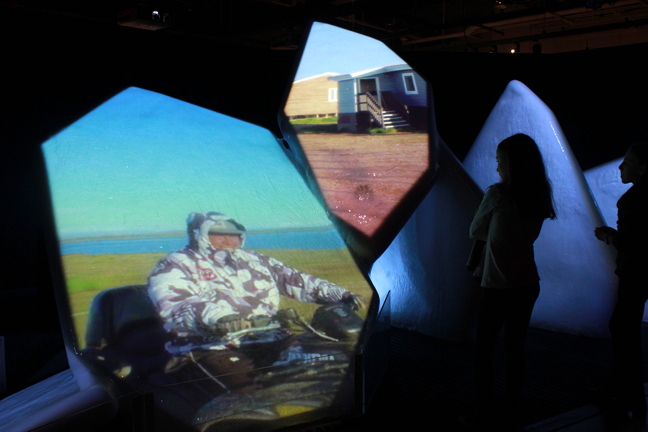 Telling the Arctic's story, on ice: The Canadian Museum of Nature in Ottawa teamed up with the National Film Board of Canada to present