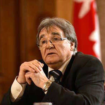 Charlie Watt speaks to a committee meeting in Ottawa. The long-time federal Senator plans to step down from that role, with the hope of returning to head the organization he helped found in the 1970s. (HANDOUT PHOTO)