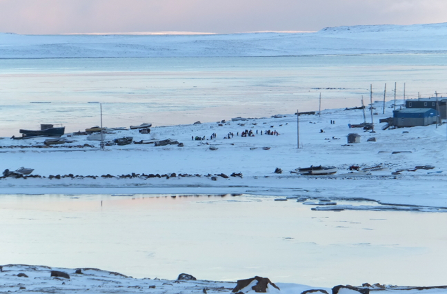 The Government of Nunavut’s Health Department issued a release Jan. 23 reminding the 800 or so residents of Sanikiluaq that any water they consume must come from the reverse osmosis units that have been installed in each household, to help filter out high levels of sodium. (PHOTO BY SARAH MEEKO)