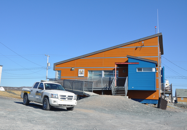The Kativik Regional Police Force station in Umiujaq is pictured last summer. A local man, 22-year-old David Sappa, was shot and killed by KRPF officers in Umiujaq Dec. 28 after the man posed a safety threat to the community of 400. (FILE PHOTO)