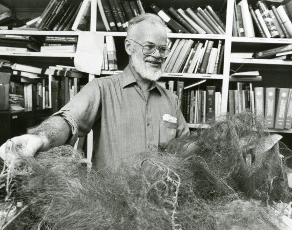 The late Don McAllister, an ichthyologist and curator with the Canadian Museum of Nature, spent years gathering fish samples for a new book on Arctic marine fish. (PHOTO COURTESY OF THE CANADIAN MUSEUM OF NATURE)