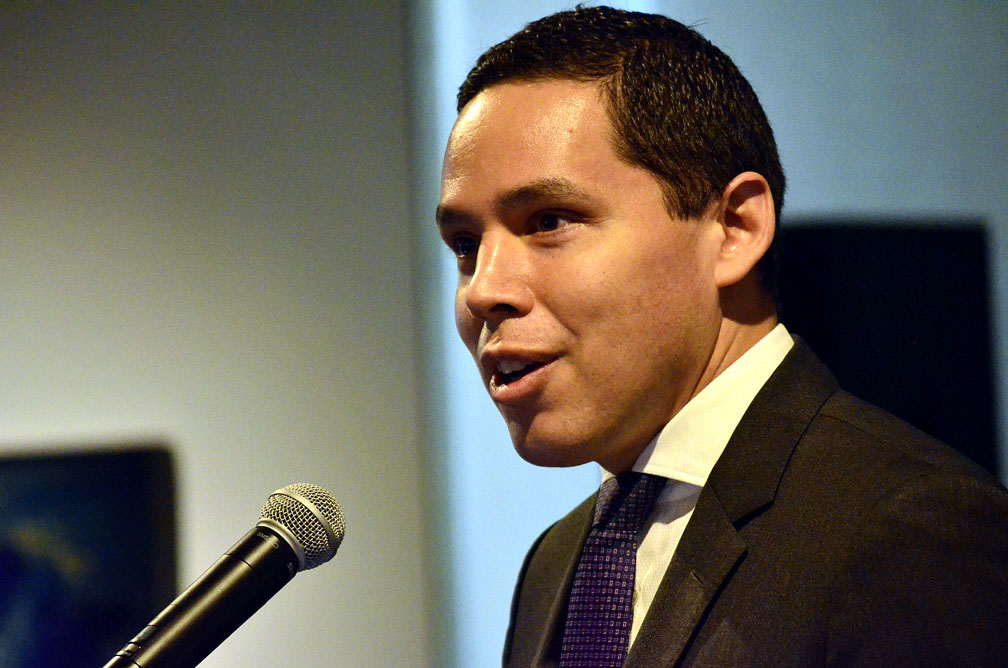 Natan Obed, the president of Inuit Tapiriit Kanatami, speaks at the Canadian Museum of Nature in Ottawa yesterday, March 22 at the launch of the National Inuit Strategy on Research. In the strategy, ITK says that for far too long, researchers and research institutions have benefitted the most from scientific research within Inuit Nunangat, and that to this day, despite being one of the most studied people on Earth, Inuit have been marginalized by research activities. To correct that, they insist that governments, scientific researchers and institutions must make way for Inuit self-determination in research. The five-point strategy describes ways to increase Inuit governance in research, create more ethical research, align funding to Inuit priorities, ensure Inuit ownership and access of their data, and build more capacity for research in Inuit Nunangat. Read more later this Monday on nunatsiaq.com. (PHOTO BY JIM BELL)