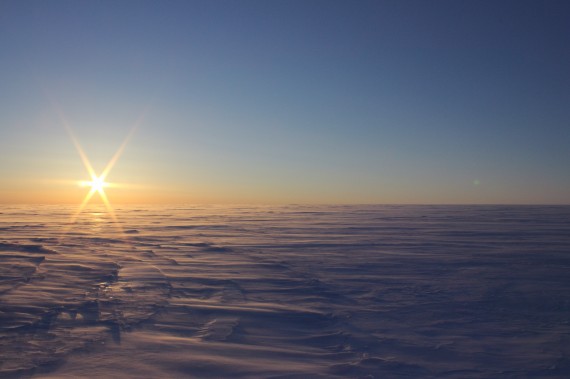 Two super-salty lakes lie beneath Nunavut's Devon Ice Cap, according to new research. (PHOTO COURTESY OF ANJA RUTISHAUSER)