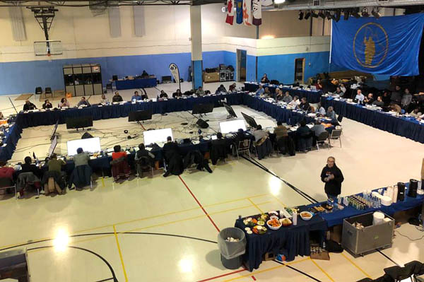 Makivik Corp. held its annual general meeting in Puvirnituq March 19-23, which hosted the six surviving signatories of the James Bay and Northern Quebec Agreement. That's where board members voted to acknowledge the dissident group Inuit Tungavingat Nunamini (ITN) for its support of Inuit rights and political advancement of the region. (PHOTO COURTESY OF MAKIVIK CORP)