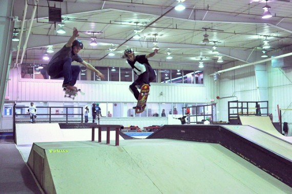 The skate park at its height in 2015, the year before the number of users plummeted. (FILE PHOTO)