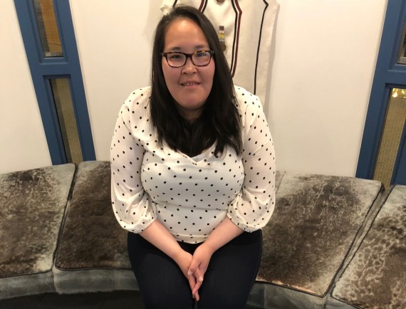 Vikki Niptanatiak, 25, of Kugluktuk has received the Recreation and Parks Association of Nunavut's first emerging leader award. (PHOTO BY JANE GEORGE)